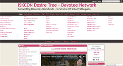 Desktop Screenshot of iskcondesiretree.com